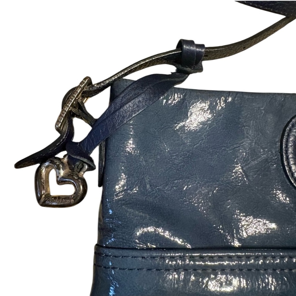 Brighton covetable top handle messenger Blue Handbag purse - Picture 7 of 7